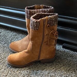 Comfortiva Brown Suede Winter Boots